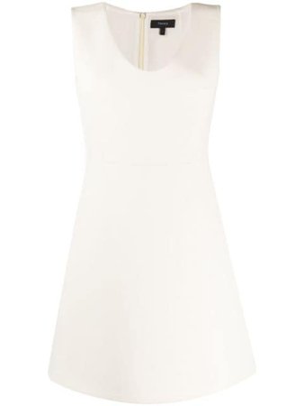 Theory Slim Fit Mini Dress K0109601 White | Farfetch