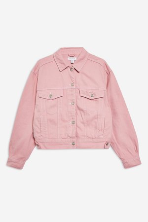 Sugar Pink Denim Jacket - Jackets & Coats - Clothing - Topshop USA
