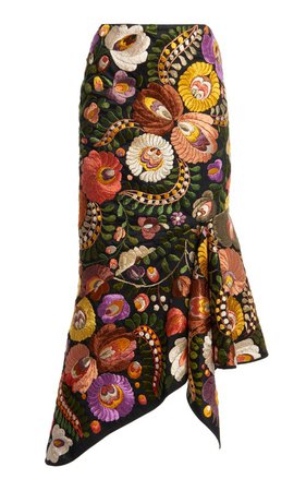 Embroidered Cotton Midi Skirt by Tom Ford | Moda Operandi