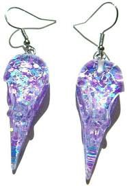 pastel goth earrings purple - Google Search