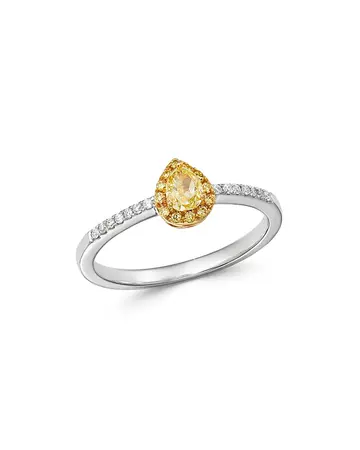 Bloomingdale's Yellow & White Diamond Ring