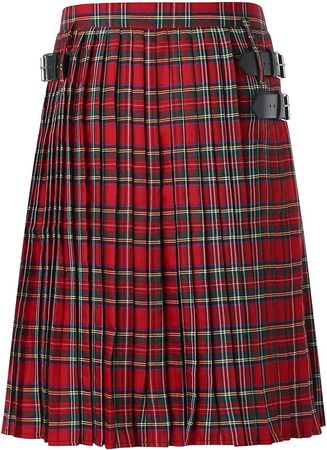 Amazon.com: Mens Fashion Casual Scottish Style Plaid Contrast Pocket Pleated Skirt Big (ZZC-Red, XXXL) : Clothing, Shoes & Jewelry