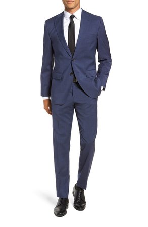 BOSS Johnstons/Lenon Classic Fit Houndstooth Wool Suit | Nordstrom