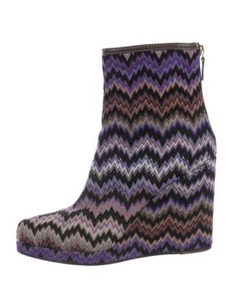 Missoni Knit Wedge Boots - Shoes - MIS60061 | The RealReal