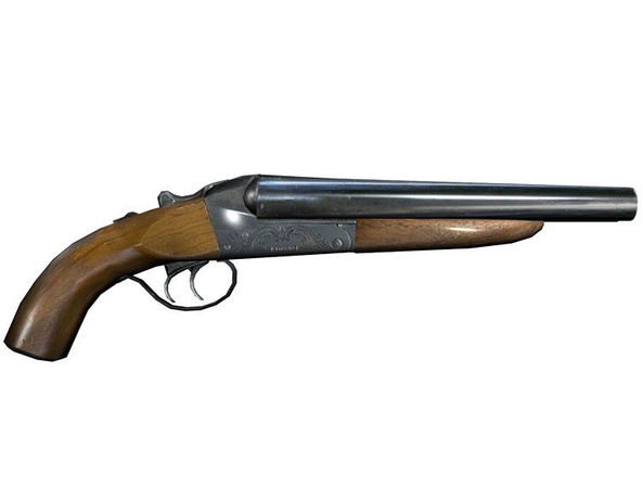 vintage double barrel shotgun