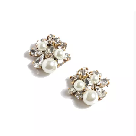 Pearl & crystal earrings, £68, J.Crew | The best Jackie Kennedy inspired pieces to add some 60s glamour to your wardrobe - Fashion