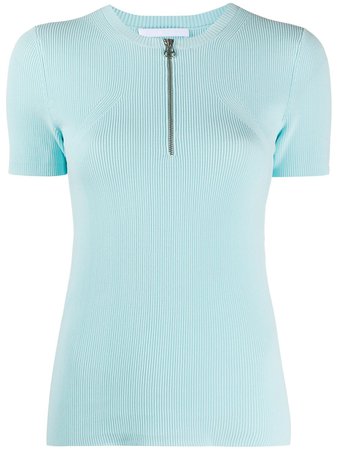 Helmut Lang Short Sleeve Zip T-shirt - Farfetch