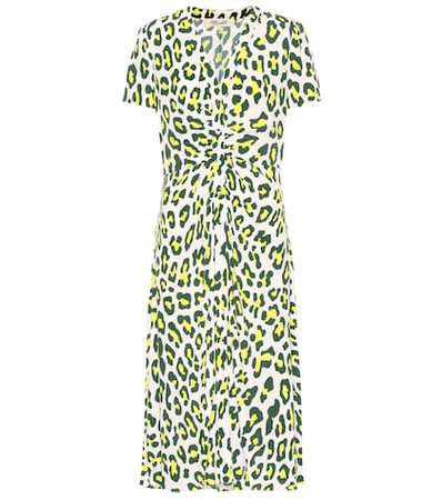 Cecilia leopard-print midi dress