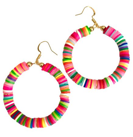 Rainbow Hailey earrings by Belle & Ten