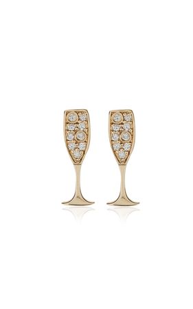 14k Gold Diamond Earrings By Sydney Evan | Moda Operandi