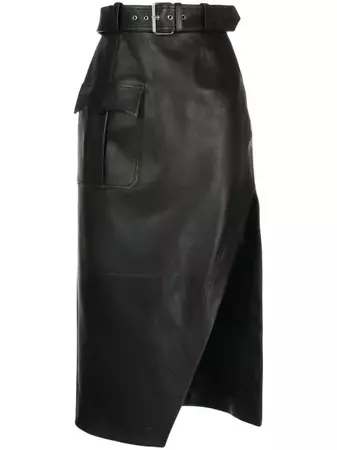 Alexander McQueen leather skirt