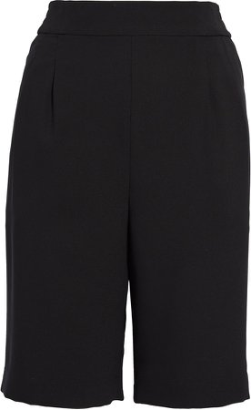 Pleated Pull-On Shorts