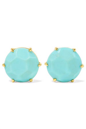 Ippolita | Rock Candy 18-karat gold turquoise earrings | NET-A-PORTER.COM