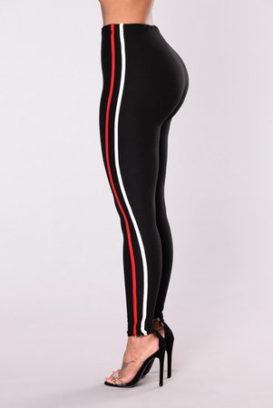 The New Classic Striped Pants - Black FASHION NOVA