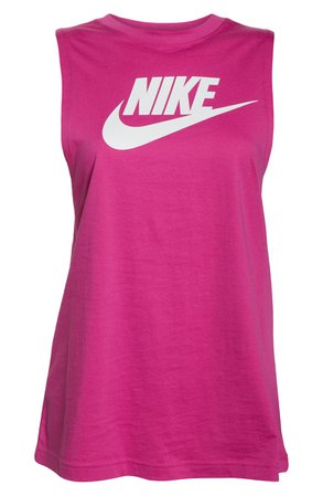 Nike Sportswear Essential Futura Muscle Tank pink
