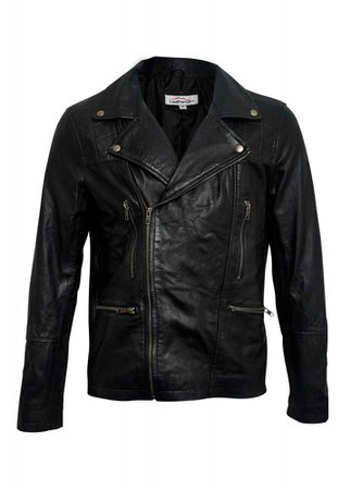 ATTITUDE CLOTHING // Leather Biker Jacket