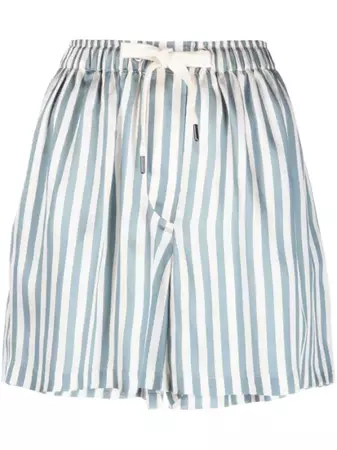 Brunello Cucinelli Striped drawstring-waist Shorts - Farfetch