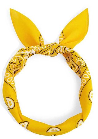 yellow bandanna headband