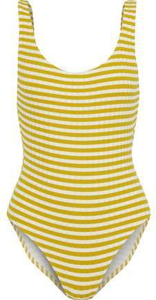 The Anne Marie Striped Ribbed Swimsuit