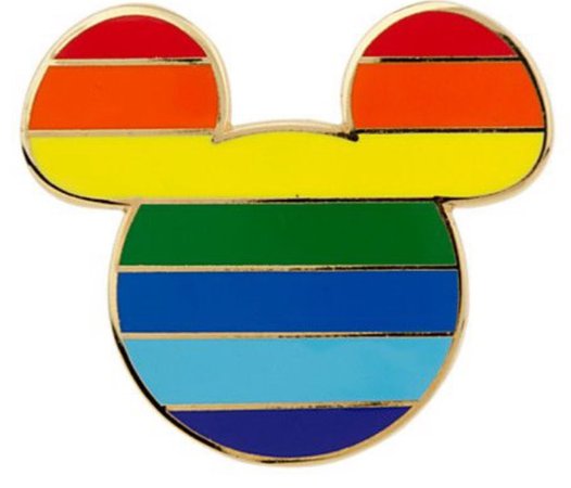 rainbow Mickey pin