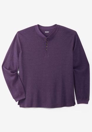 Purple shirt 3 button collar