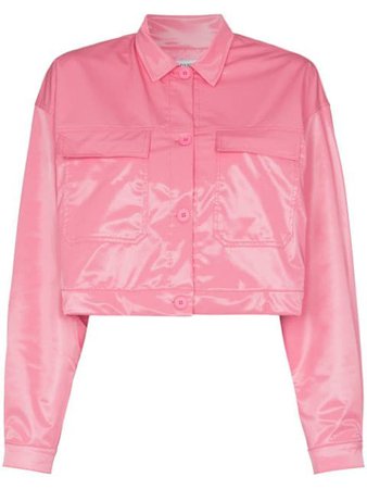 Shop pink Maisie Wilen glossy-effect mini dress with Express Delivery - Farfetch
