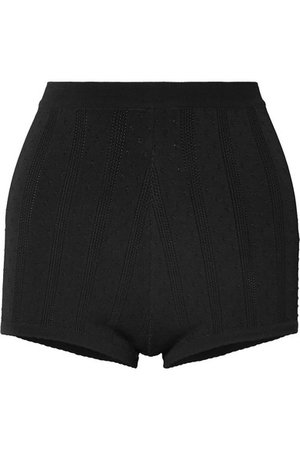 Marc Jacobs | Embroidered stretch-knit shorts | NET-A-PORTER.COM