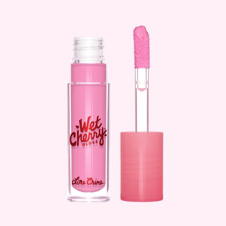 Baby Cherry Pink Scented Shiny Liquid Lip Gloss - Lime Crime