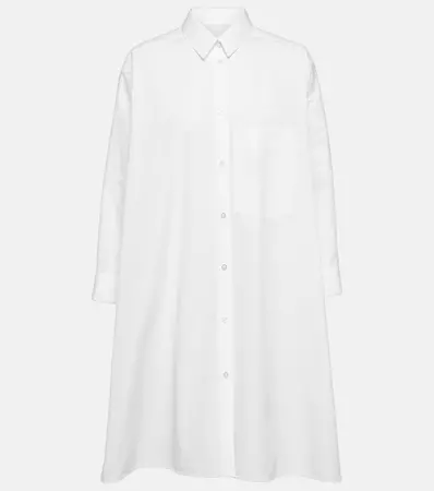 Cotton Poplin Shirt in White - Jil Sander | Mytheresa