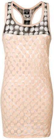 Pre-Owned polka dot patterned sleeveless top