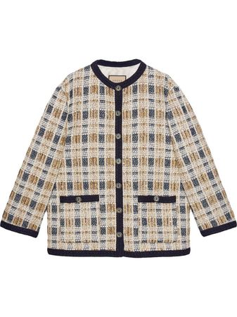 Gucci Lurex Tweed Jacket - Farfetch