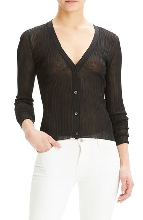 Theory Ribbed Cardigan | Nordstrom