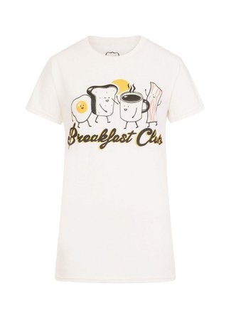 Brekkie Breakfast Club Tee | Vintage-Style Printed T-Shirt | Joanie