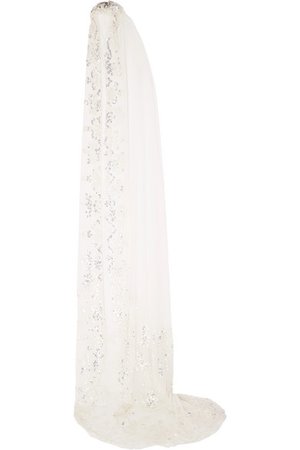 Needle & Thread | Sequin-embellished tulle veil | NET-A-PORTER.COM