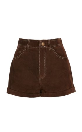 Brown mini skirt