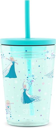 Simple Modern Toddler Cup Plastic BPA-Free Tritan Tumbler with Silicone Straw Lid | Reusable and Durable for Kids, Boys, Girls | Classic Collection | 12oz, Unicorn Fields