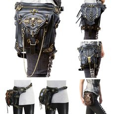 Wish - Black Steampunk Goth Waist Bag