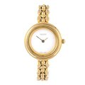 GUCCI - a lady's bracelet watch. Gold plated case with interchangeable bezels. Reference 11/12.2, se