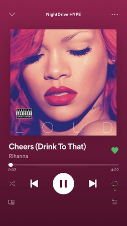 Rihanna cheers(drink to That)