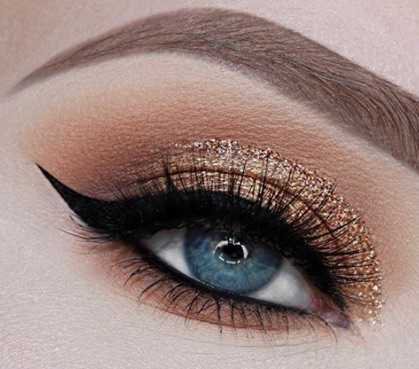 Natural Glitter Eye Makeup