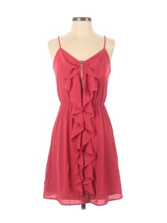 Hello Miss draped Red silver accents bold Dress Size S - 58% off | thredUP