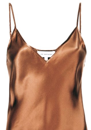 brown silk camisole