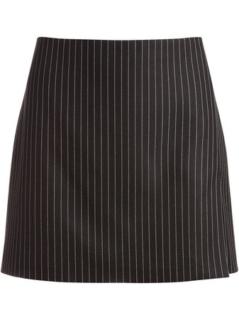 Alice+Olivia Darma Pinstripe Mini Skirt - Farfetch