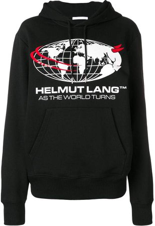 logo world hoodie