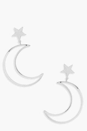 Moon And Star Earrings | Boohoo