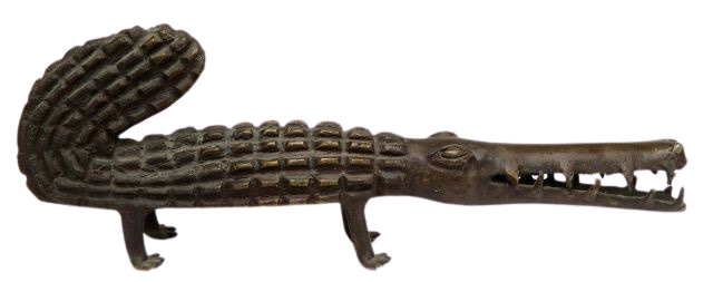 19th century bronze alligator via Artcurial