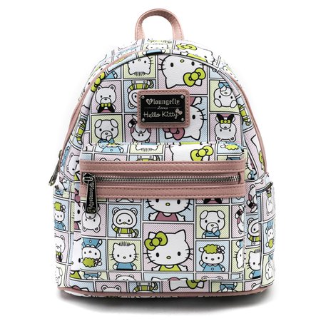 Loungefly x Hello Kitty Character Frame Faux Leather Mini Backpack - Hello Sanrio - Brands