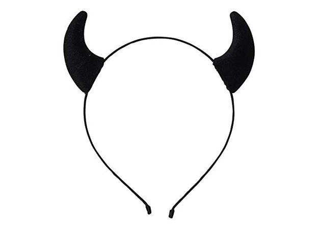 black devil horns