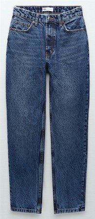 Calça mom jeans (lavagem escura)