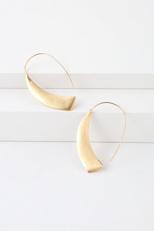 Chic Gold Earrings - Gold Threader Earrings - Minimalist Earrings